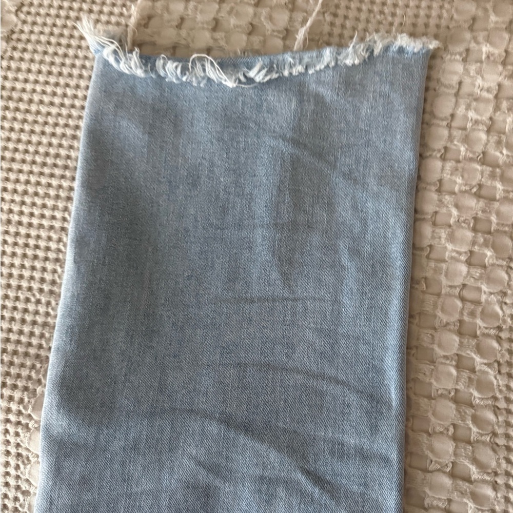 Risen jeans Frayed Hem Light Blue Women's Jeans - Picture 3 of 4